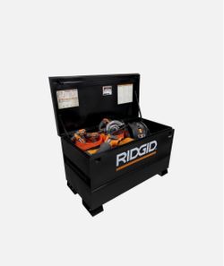 Rigid tool box/ secure job storage.