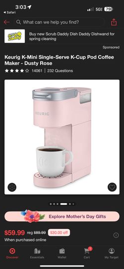 Pink Keurig Single Cup Coffee Maker