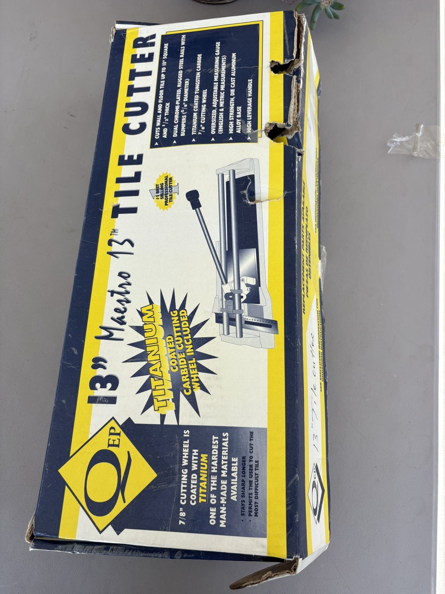 13 “ Inch Maestro Tile Cutter Used Once