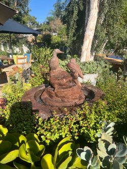 duck outdoor fountain