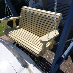 Wood Porch Swing Bench