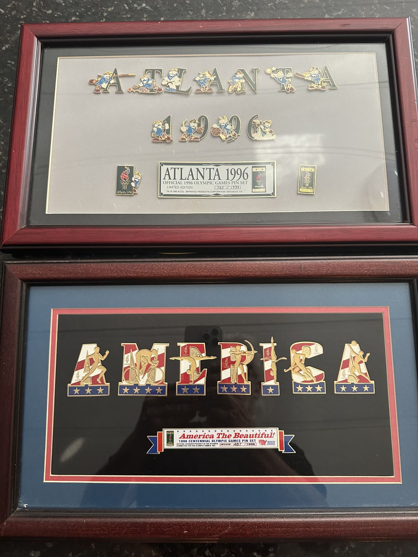 1976 ATLANTA OLYMPICS  PLAQUE 