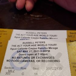 2 Russell Peter's Tickets May 27th