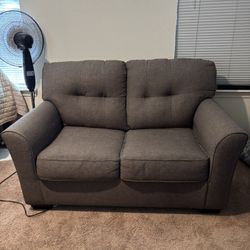 Grey Loveseat Sofa Couch 