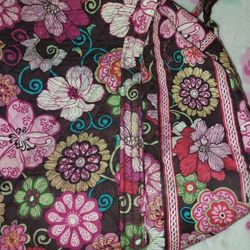 Vera BRADLEY QUILTED Duffle Bag With Zipper