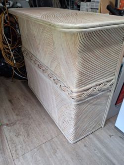 Bamboo bar cash only 21 wide and 53 long and 43 tall