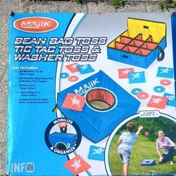 Bean Bag Washer Tic Tac Toe Toss Game