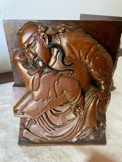 Guan Gong 關公 Bookends - Collectible Art 