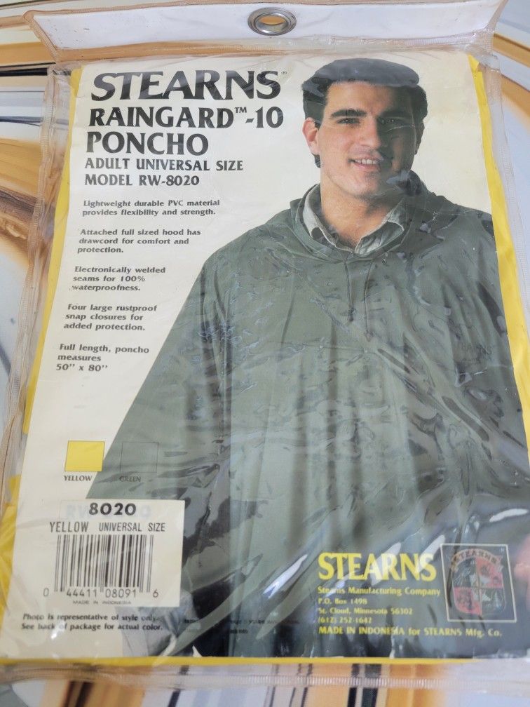 Yellow Universal Size Raingard Poncho