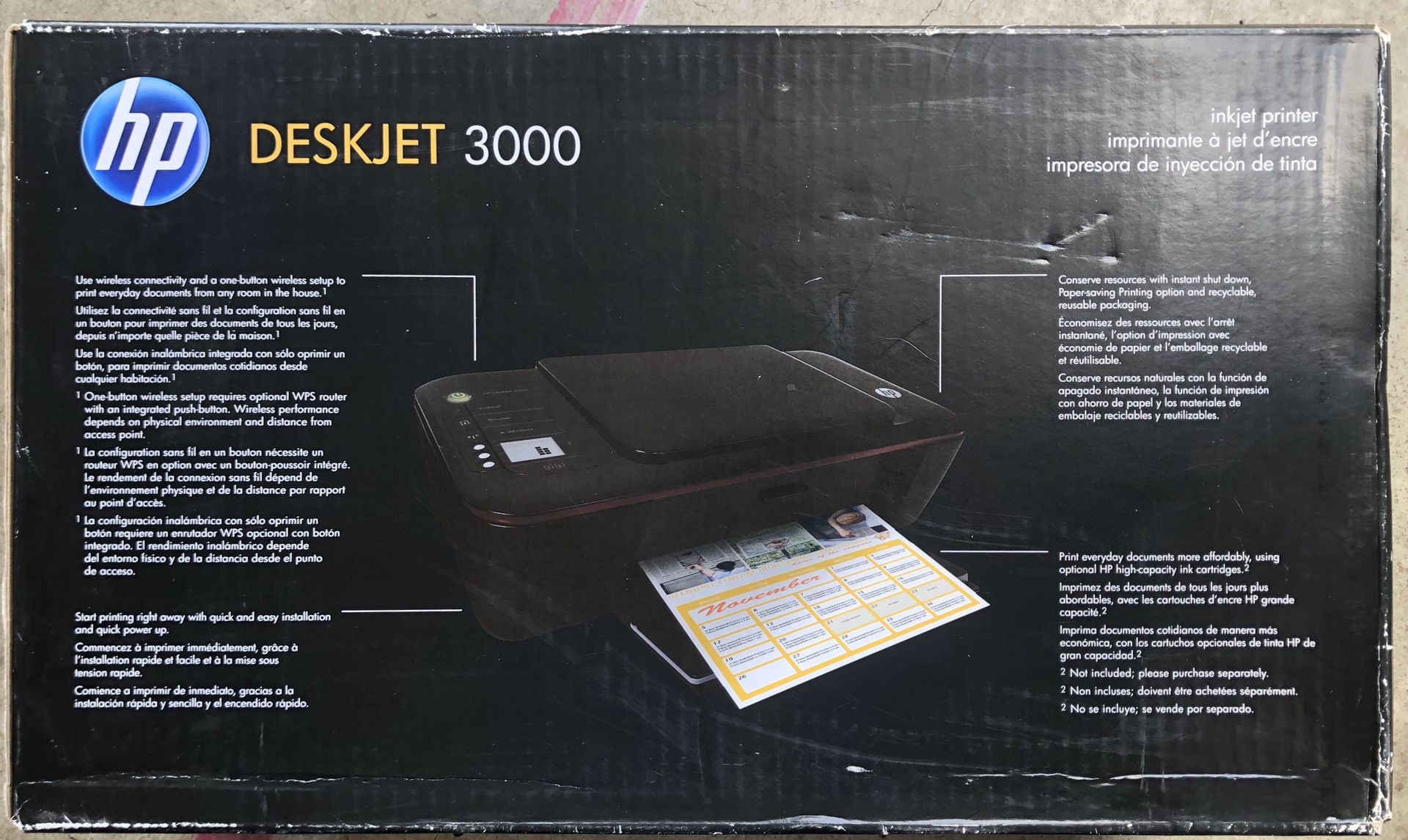 HP Deskjet 3000 printer (brand new) - 100