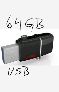 64GB New dual usb memory android