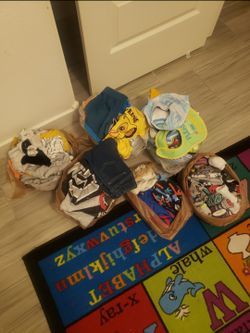 Lot of boys clothes and shoes.

Variety from ages 1 to 3 years old.