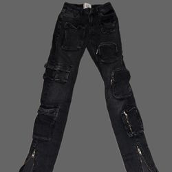 Black multi pocket BDG Zipper Pants