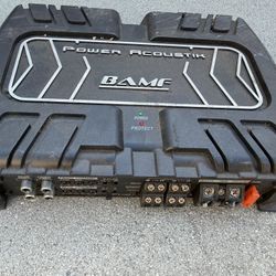Power Acoustik BAMF Series car audio amplifier