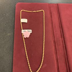 14k gold rope chain 