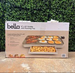 Bella 12x22” driffle with warming tray $25