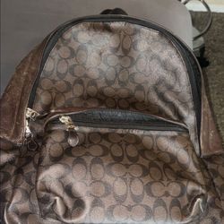 Signature Brown Coach Camping Backpack 
