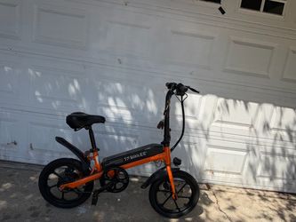iFsmiles S5 Folding Electric Bike – 36V E-Bike – Orange/Black