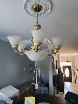 Glass  Chandelier 