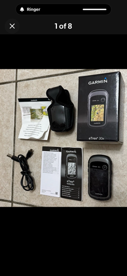 Garmin eTrex 30x Handheld GPS Color Screen Tested W Accessories & Books
