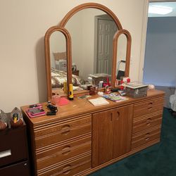Dresser With Mirror And Armoire