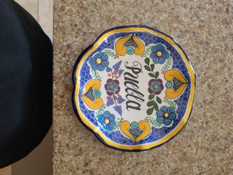 Handcrafted Plate From Puebla Mexico