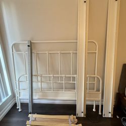 IKEA Stjarno White Queen Size Bed Frame 