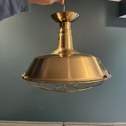 4 Antique Brass Semi flush mount Ceiling Lights 