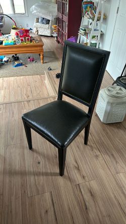 6 leather dining chairs