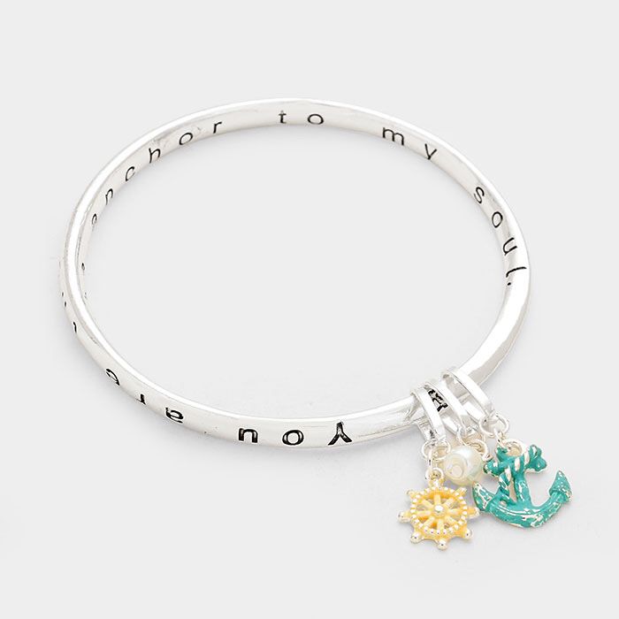 You are the Anchor to my Soul Message Bracelet