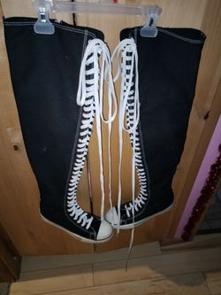 Thigh High Converse Size 9
