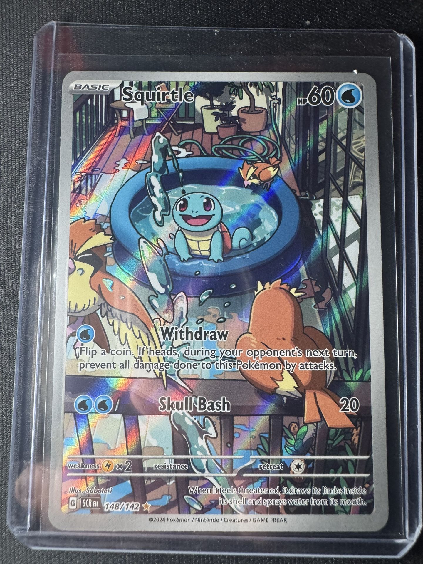 Squirtle Illustration Rare Pokemon Card