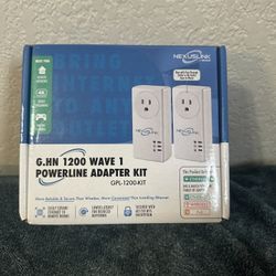 Powerline Ethernet Adapter Kit  - 1200 Mbps, Gigabit Port - WiFi Extender 