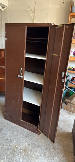 Free - old metal storage cabinet