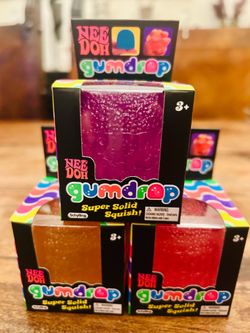 AUTHENTI Schylling Nee Doh Gumdrop Super Solid Squish Squeeze Toy Multicolors!!!