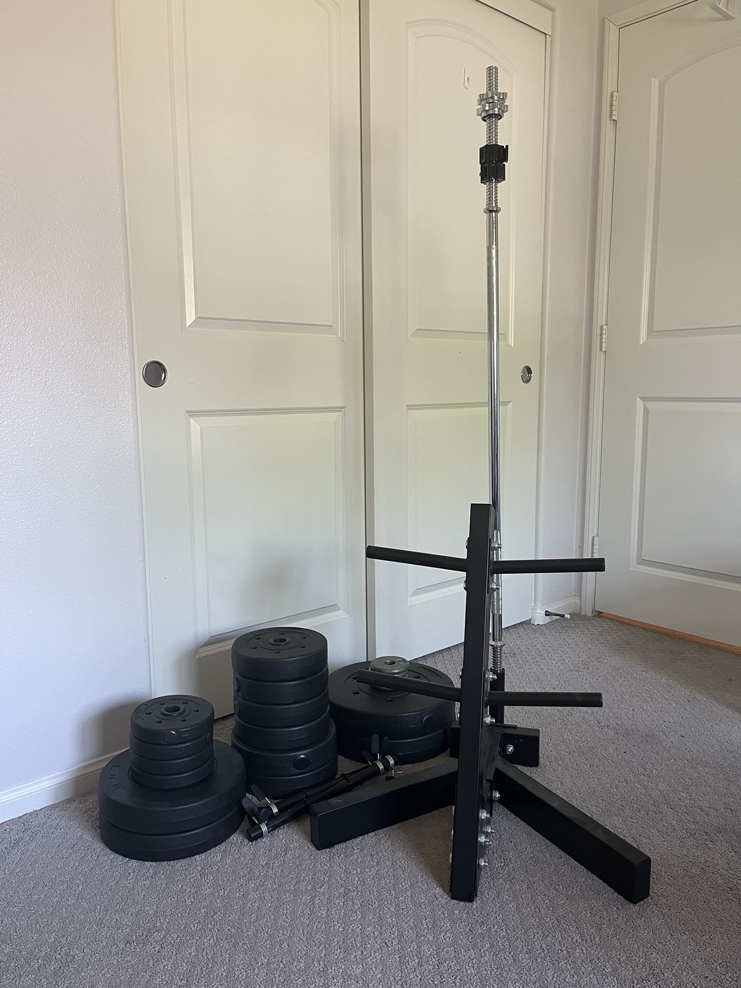 Adjustable Barbell And Dumbbell Set