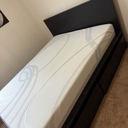 Queen IKEA Bed frame And mattress