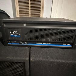 Used QSC USA 1300 Power Amp 650 Watts per channel at 4 ohms.