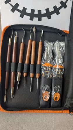 Unused Halloween pumpkin carving Tool Set with carry case
