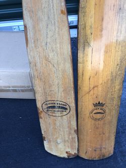 Vintage oars