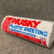 Husky 5mil clear plastic sheeting