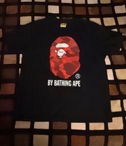 Bape red shirt size XL