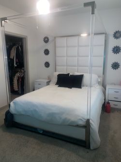 White Canopy BedFrame