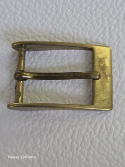 Solid Brass Belt Buckle. Made in Italy.