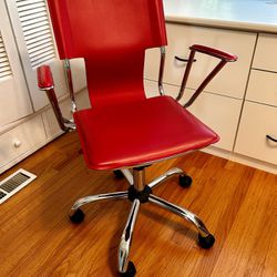 Sleek Red Office Chair