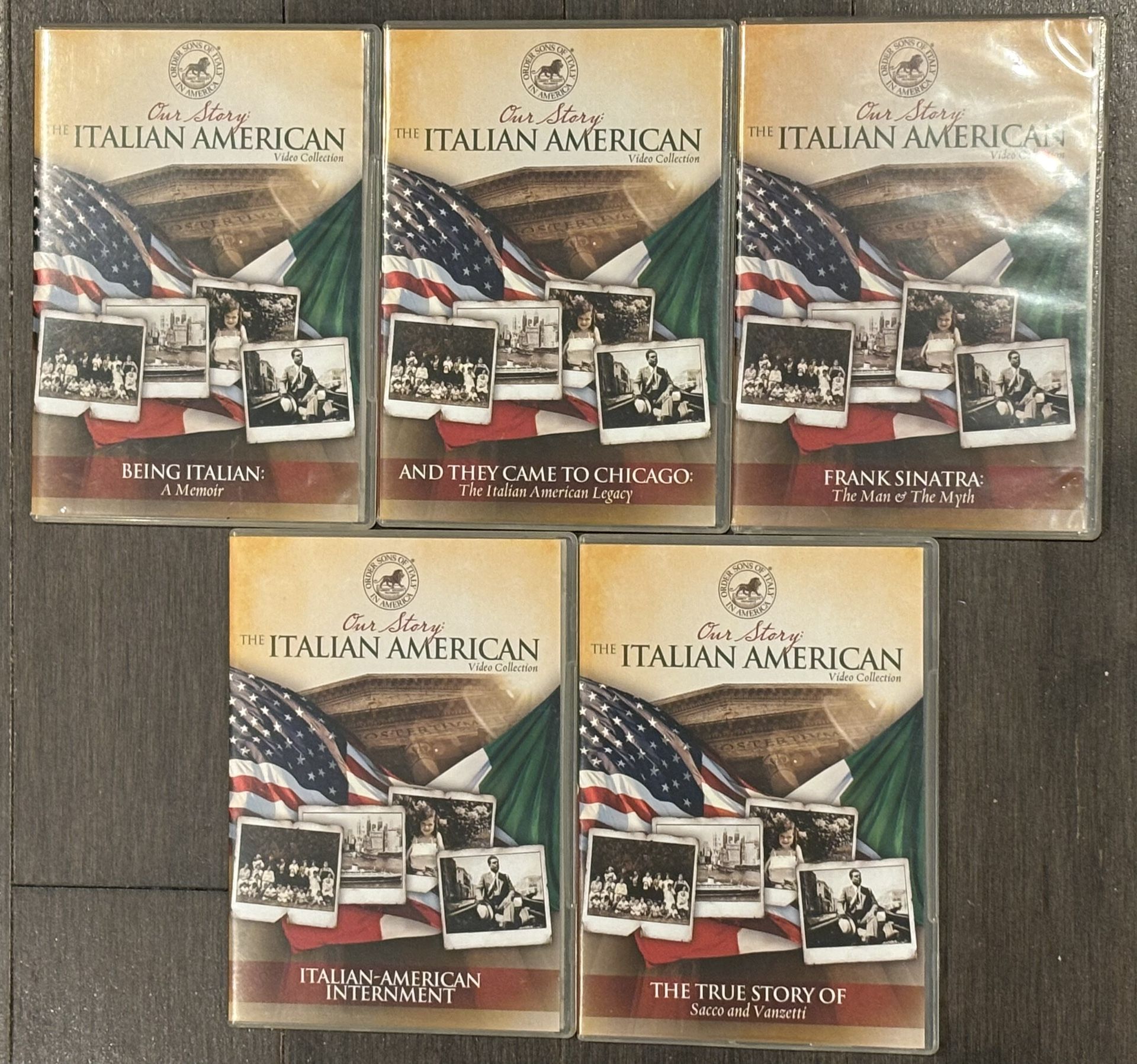 OUR STORY THE ITALIAN AMERICAN VIDEO COLLECTION 5 DVD COLLECTION
