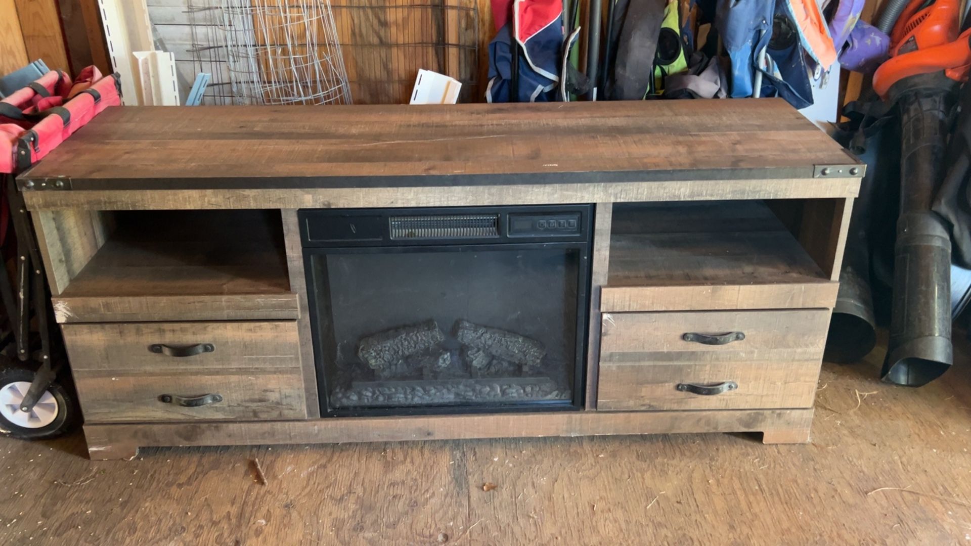 Tv Stand With Fireplace 