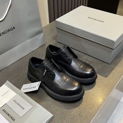 Balenciaga Men’s Leather Shoes With Box 2025 New 