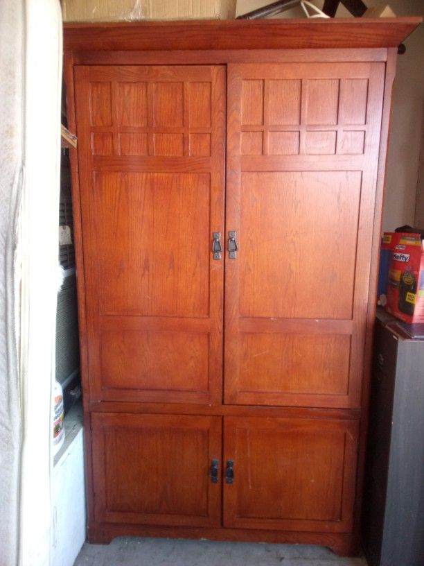 Cherry Wood Tv Armoire