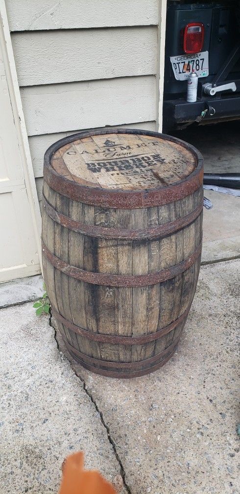 Real Calumet Whiskey Barrel 